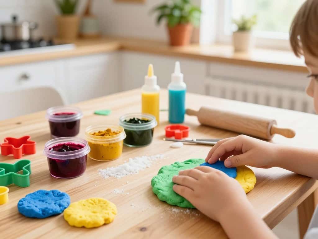 Salzteig färben mit natürlichen Farben und Lebensmittelfarbe