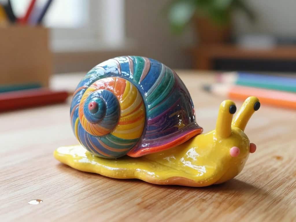 Selbsthärtende Knete zum Trocknen einer Knetschnecke