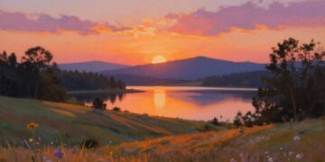 Sonnenuntergang malen