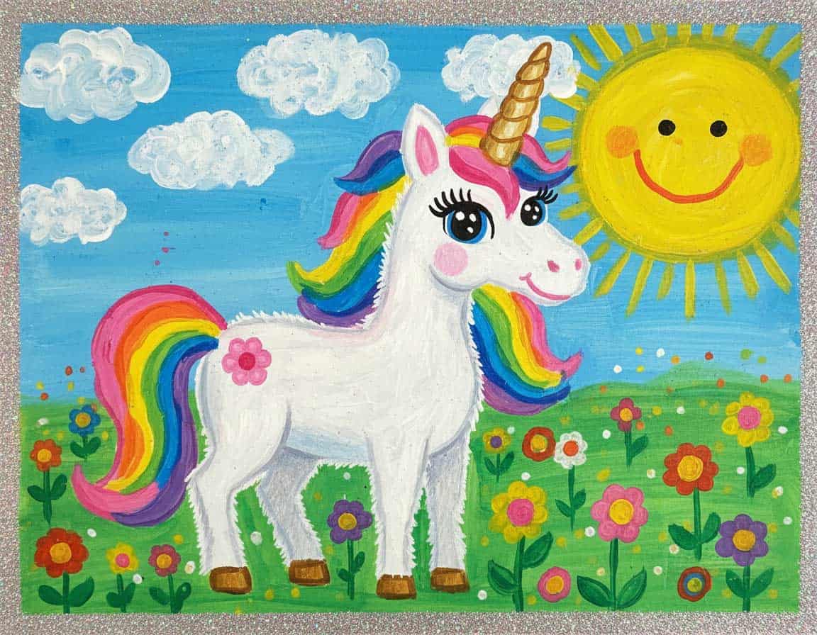 Einhorn Kinderzeichnung Einhorn Kinderzeichnung
