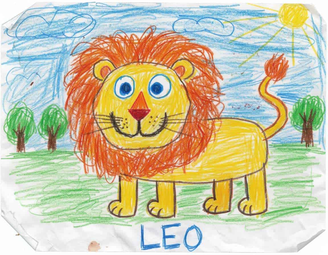 Kinderzeichnung vom Löwen Kinderzeichnung vom Löwen