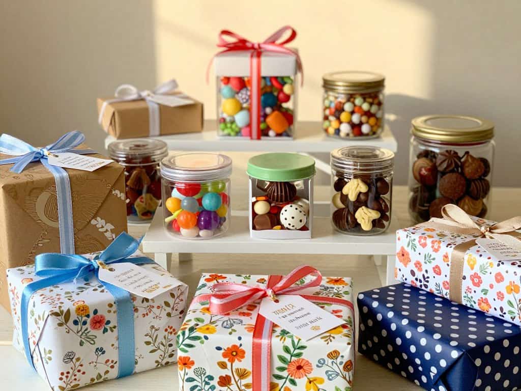 kreative Geschenkverpackung für selbstgemachte Süßigkeiten