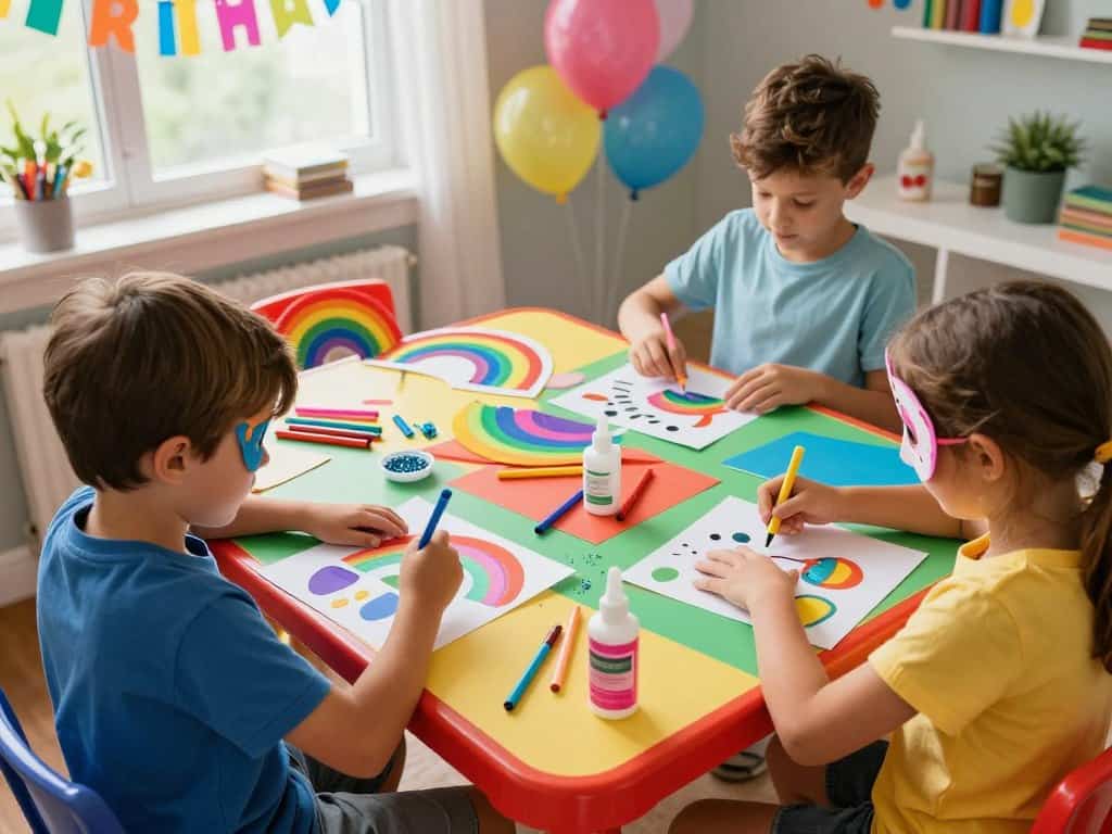 Bastelideen für Kinder mit verschiedenen Materialien