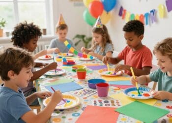 Basteln mit Kindern am Kindergeburtstag