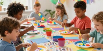 Basteln mit Kindern am Kindergeburtstag