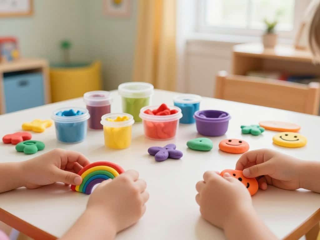 Bunte Knete für kreative Spielideen und fantasievolles Spielen