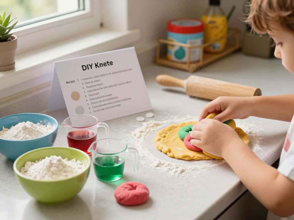 DIY Knete Rezept und natürliche Knete selber machen