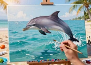 Delfin malen