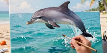 Delfin malen
