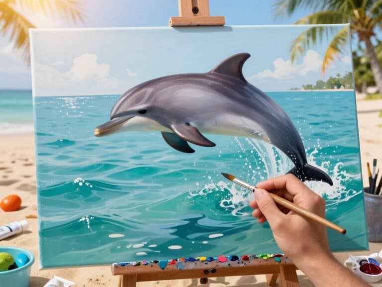 Mehr über den Artikel erfahren Delfin malen
