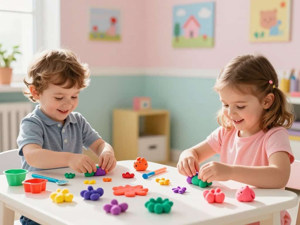Knete Aktivitäten für Kleinkinder
