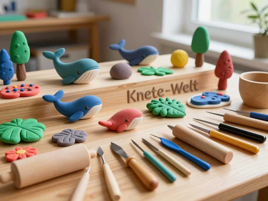 Knete Werkzeuge und Knete Material für kreative Projekte