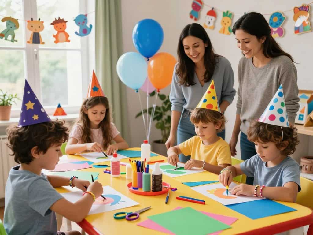 Motto-Kindergeburtstag mit kreativen Bastelprojekten