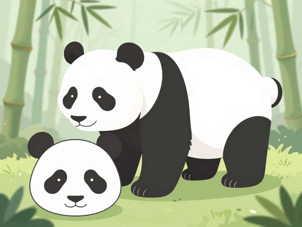 Panda Grundformen und Proportionen für Anfänger
