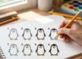 Pinguin malen