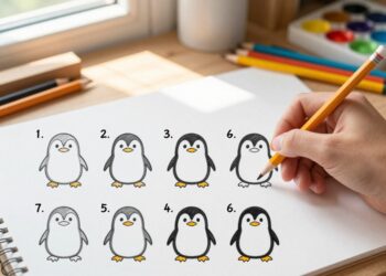 Pinguin malen