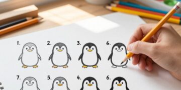 Pinguin malen