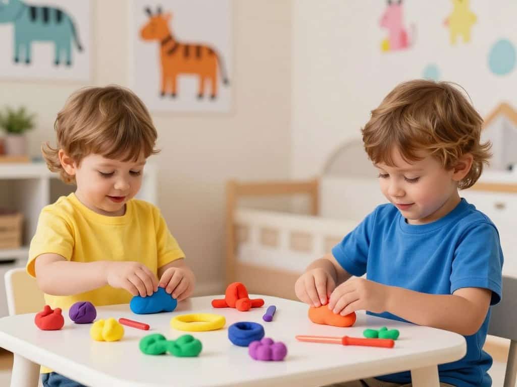 Sinneserfahrung und Motorikförderung mit Knete für Kleinkinder
