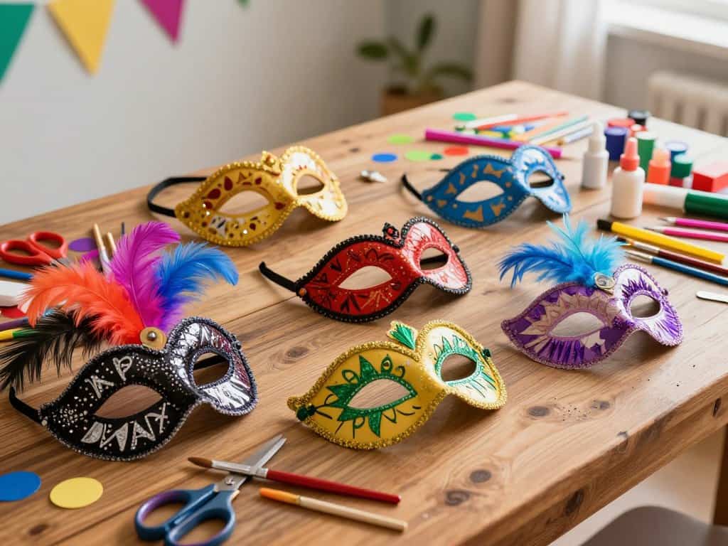 Werkzeug Karnevalsmaske und Bastelmaterial Maske