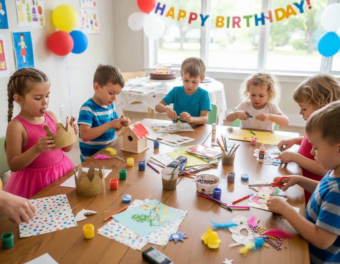 Basteln mit Kindern am Kindergeburtstag Basteln mit Kindern am Kindergeburtstag