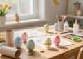 Eier aus Toilettenpapier