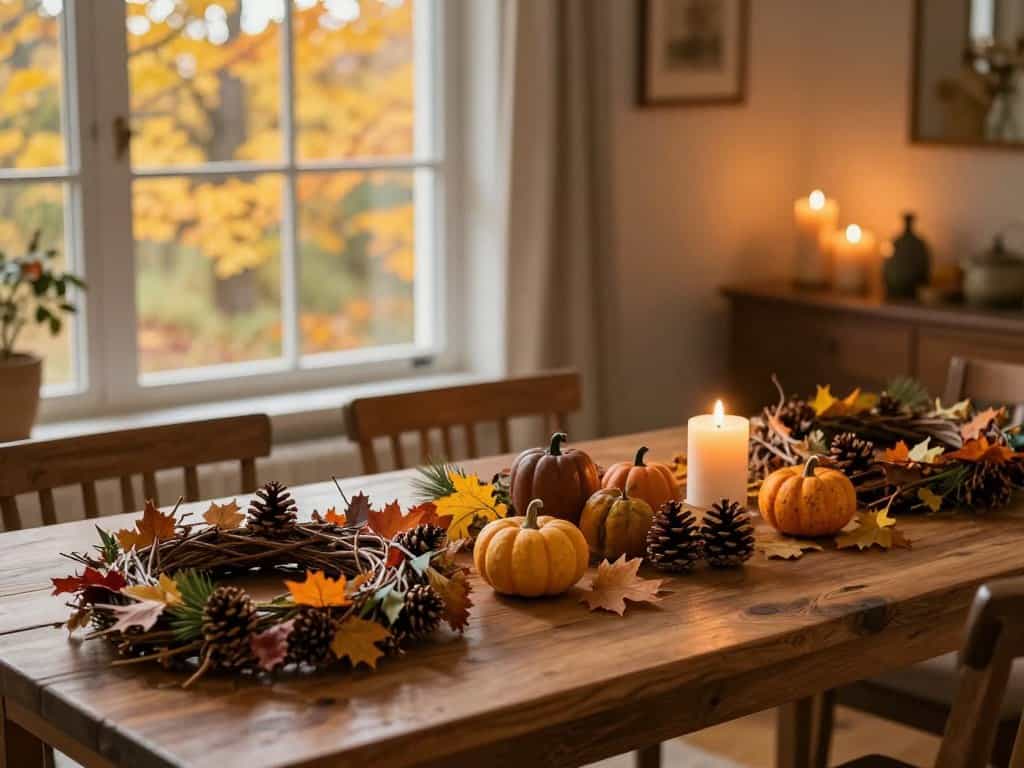Herbstdeko basteln mit natürlichen Materialien