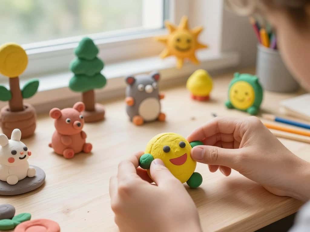 Knete Figuren formen und gestalten