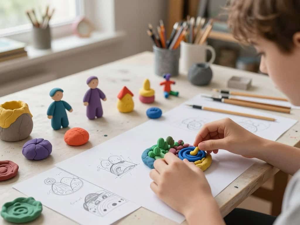 Knete Projekte planen und skizzieren