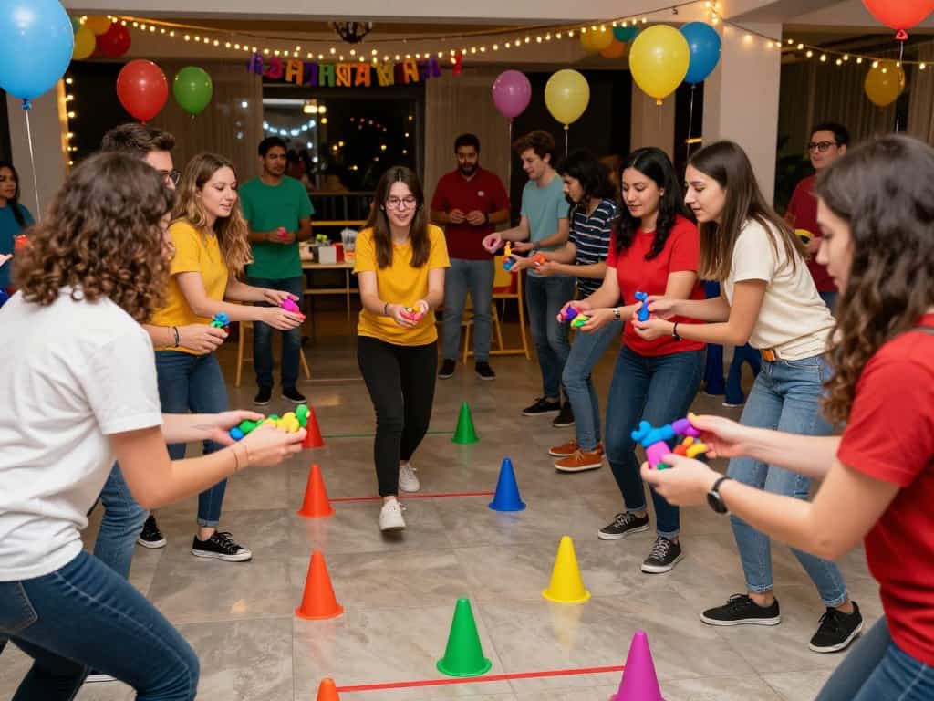 Knete-Staffelspiele für Partys mit Teams
