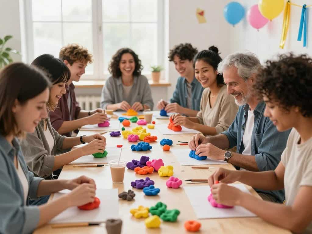 Knete-Teamspiele für Gruppenarbeit und Kooperative Knetspiele