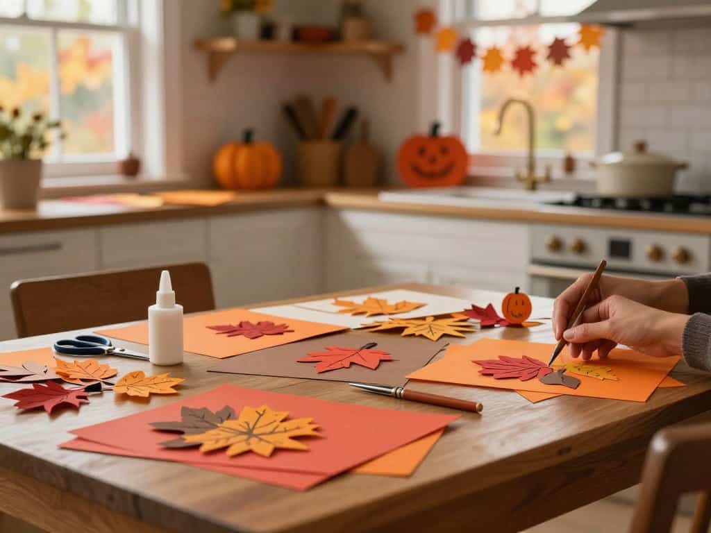 Kreative Bastelideen mit Tonpapier im Herbst