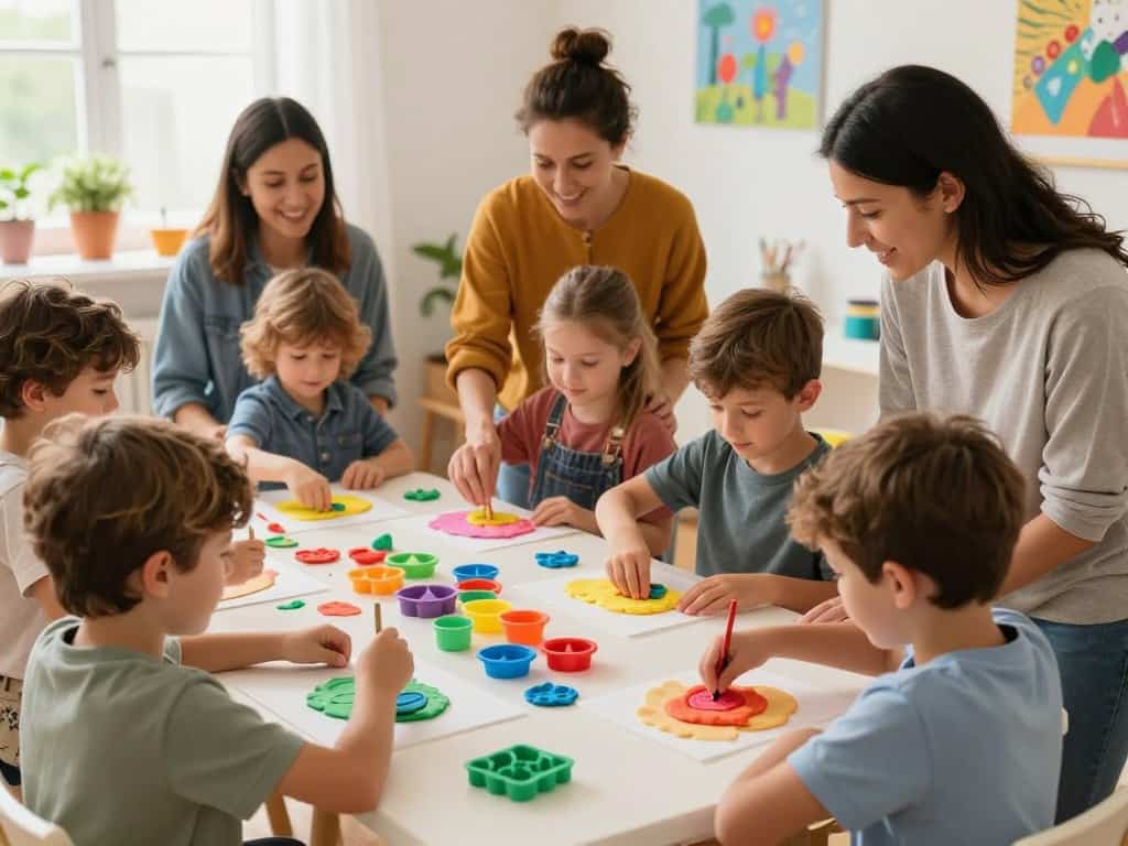 Kreativität entwickeln durch Basteln mit Kindern verschiedener Altersgruppen