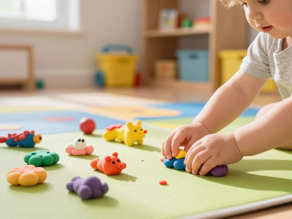 Motorik trainieren durch Kneten bei Kleinkindern