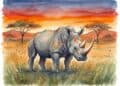 Nashorn malen