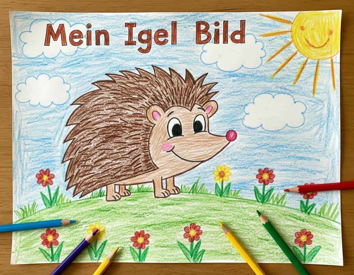 Kinderzeichnung vom Igel Kinderzeichnung vom Igel