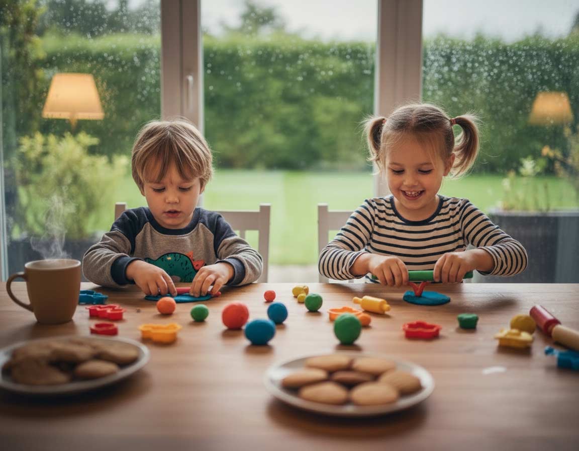 An Regentagen mit Kindern Kneten An Regentagen mit Kindern Kneten