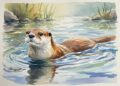 Wie malt man einen Otter?