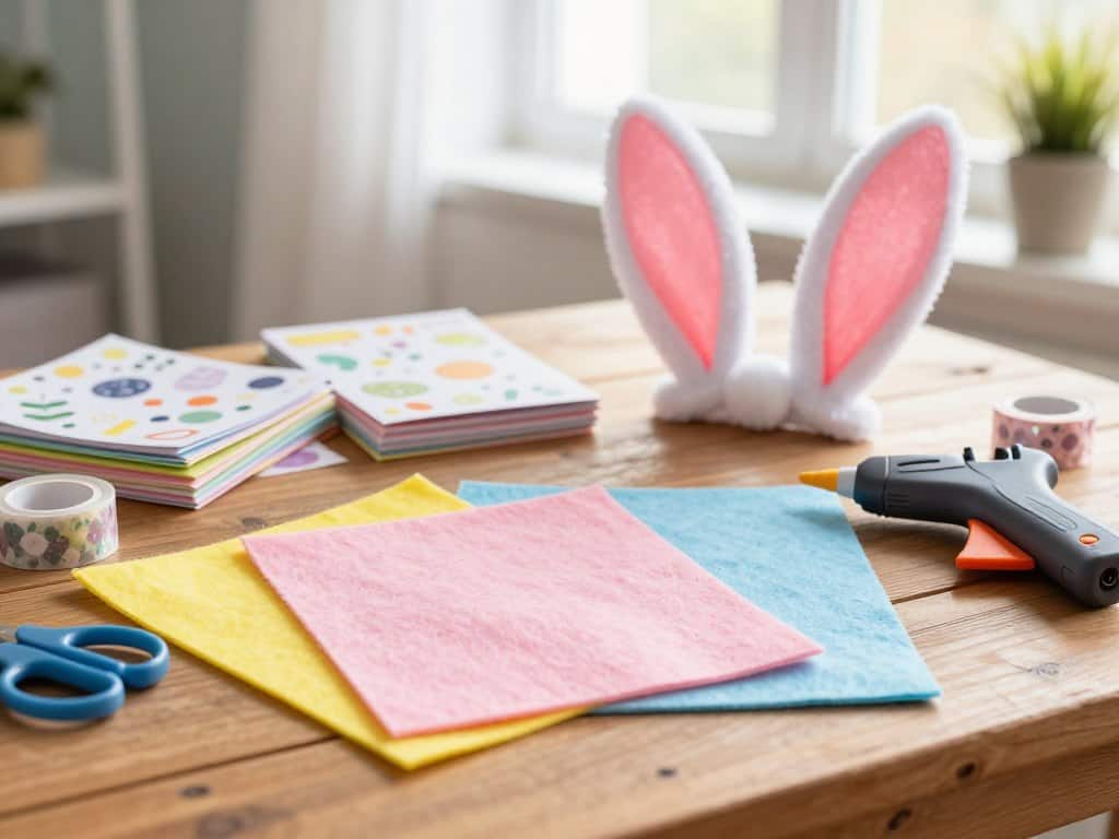 Bastelmaterial Ostern für Hasenohren basteln