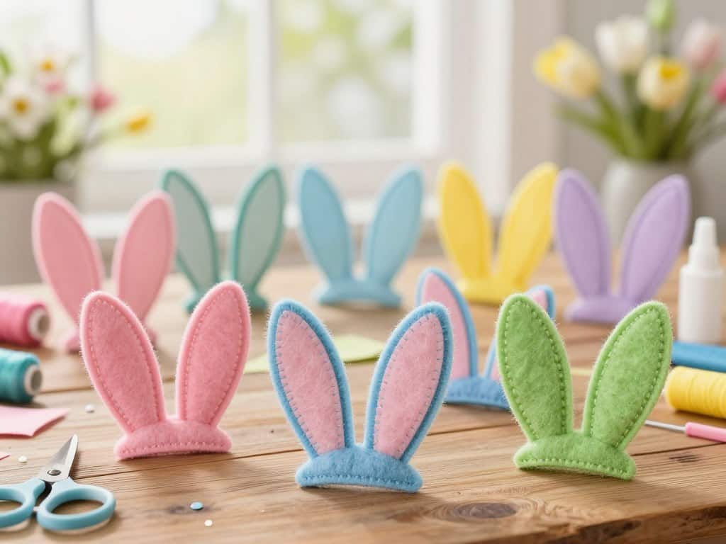 Hasenohren Filz in verschiedenen Farben