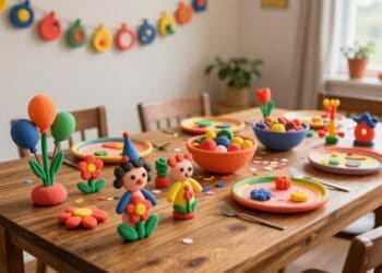 Knete-Party-Deko