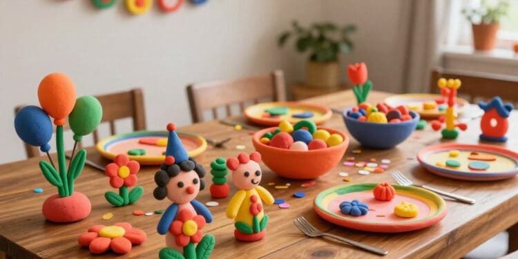 Knete-Party-Deko