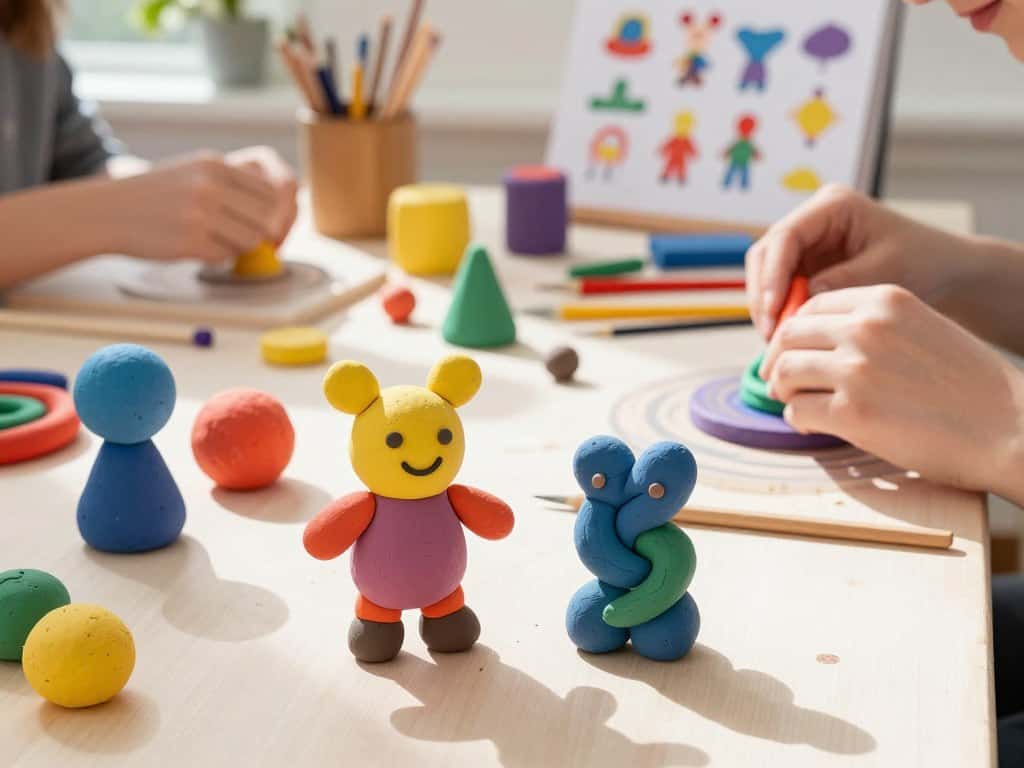 Knetfiguren gestalten mit einfachen Formen