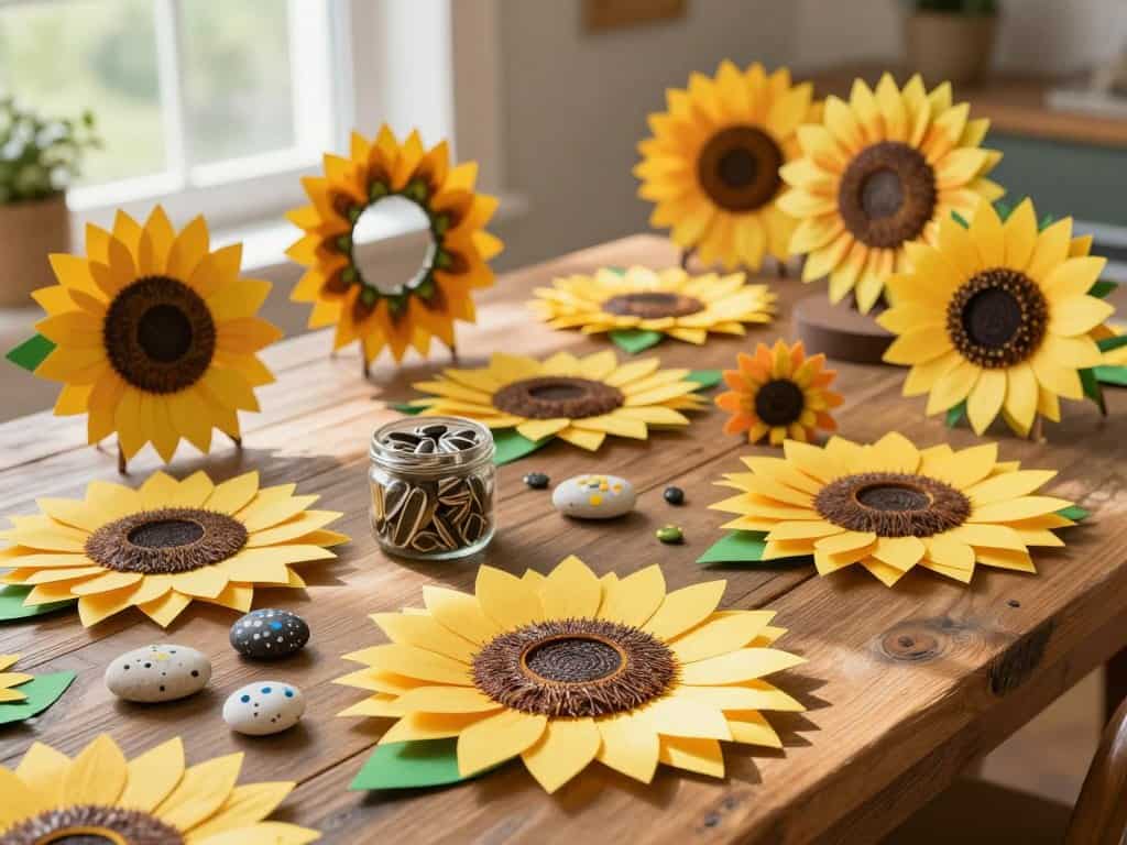 Kreative Bastelideen Sonnenblume für verschiedene Dekozwecke