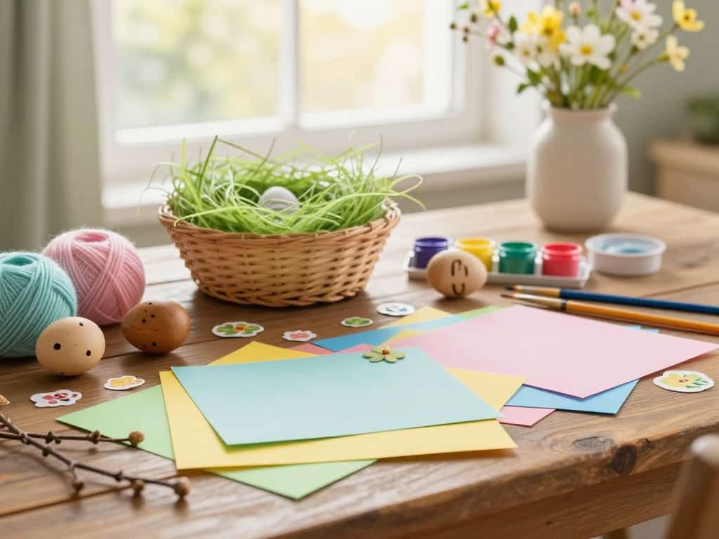 Osternest Material Sammlung zum Basteln