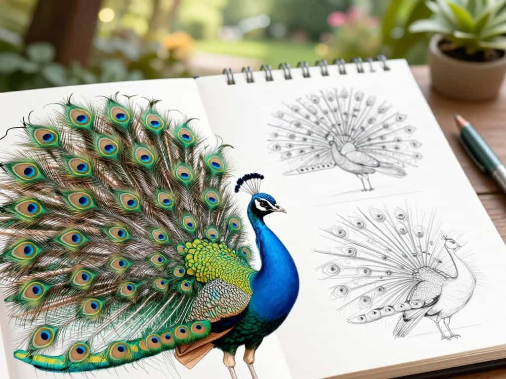 Pfau zeichnen - Häufige Anfängerfehler vermeiden