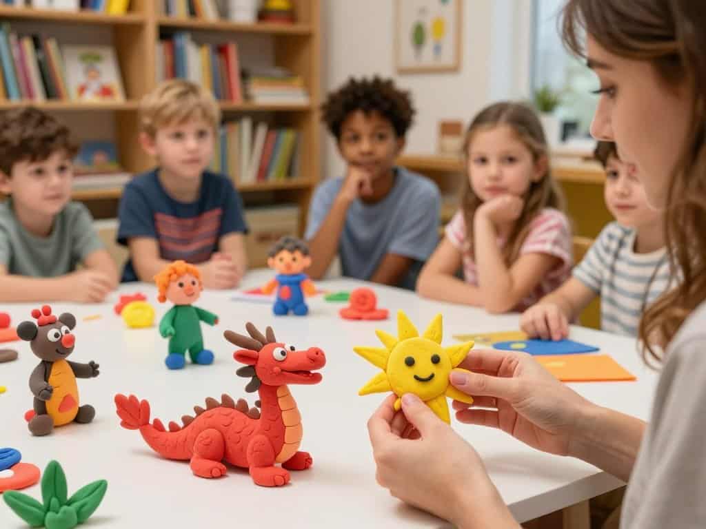Storytelling für Kinder mit Knetfiguren