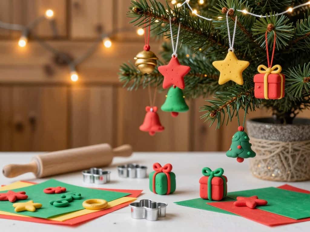 Weihnachtsdeko Knete Christbaumanhänger