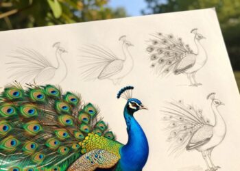 Wie zeichnet man Pfau?