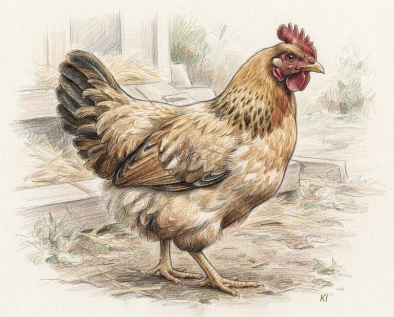 Mehr über den Artikel erfahren Zeichnung von einem Huhnmotiv – Wie zeichnet man ein Huhn?