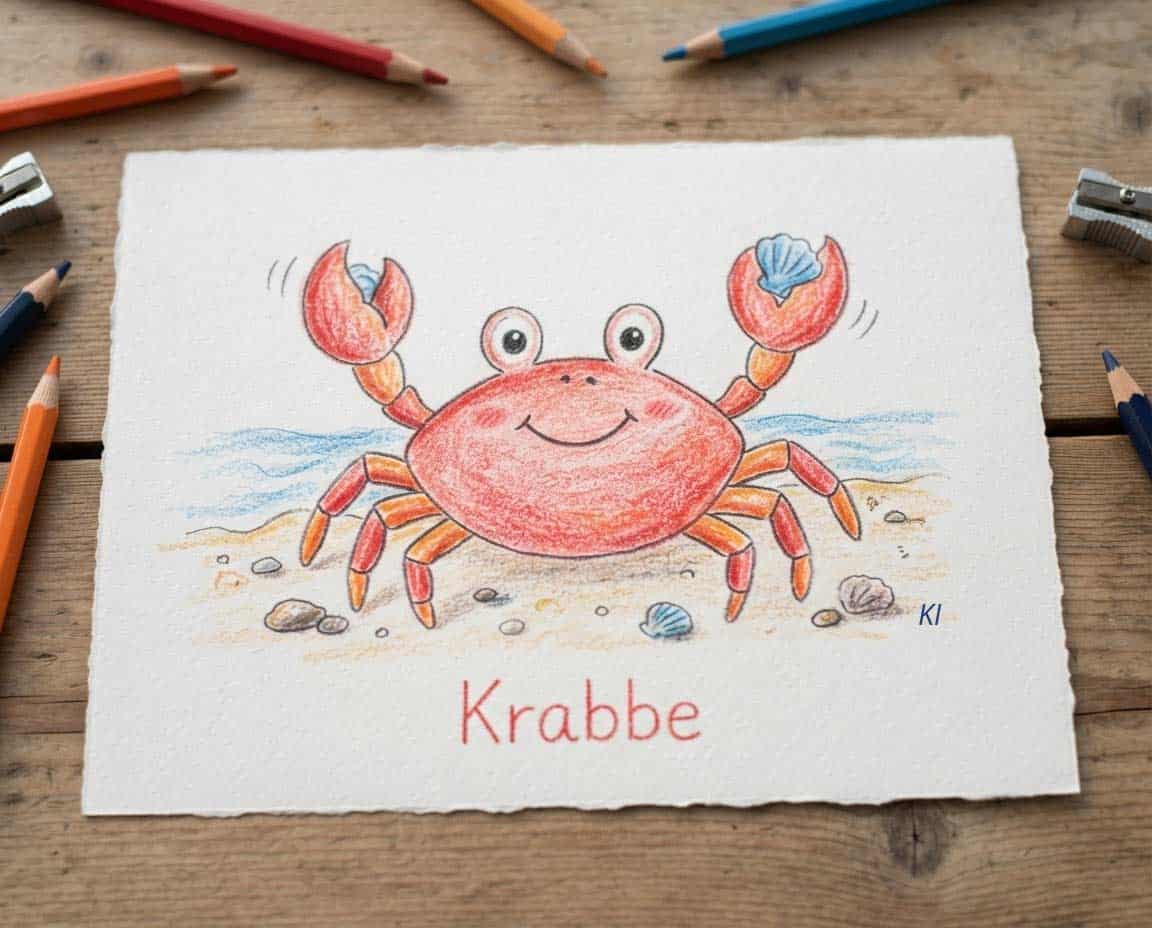 Wie zeichnet man eine Krabbe? Wie zeichnet man eine Krabbe?